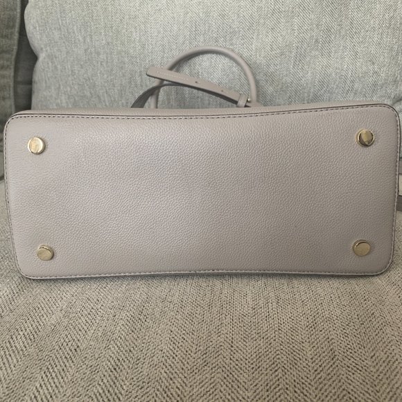 Kate Spade Margaux Medium Satchel Bag True Taupe Crossbody Gray - Picture 14 of 14